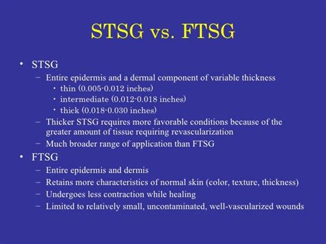 stsg and ftsg refer to